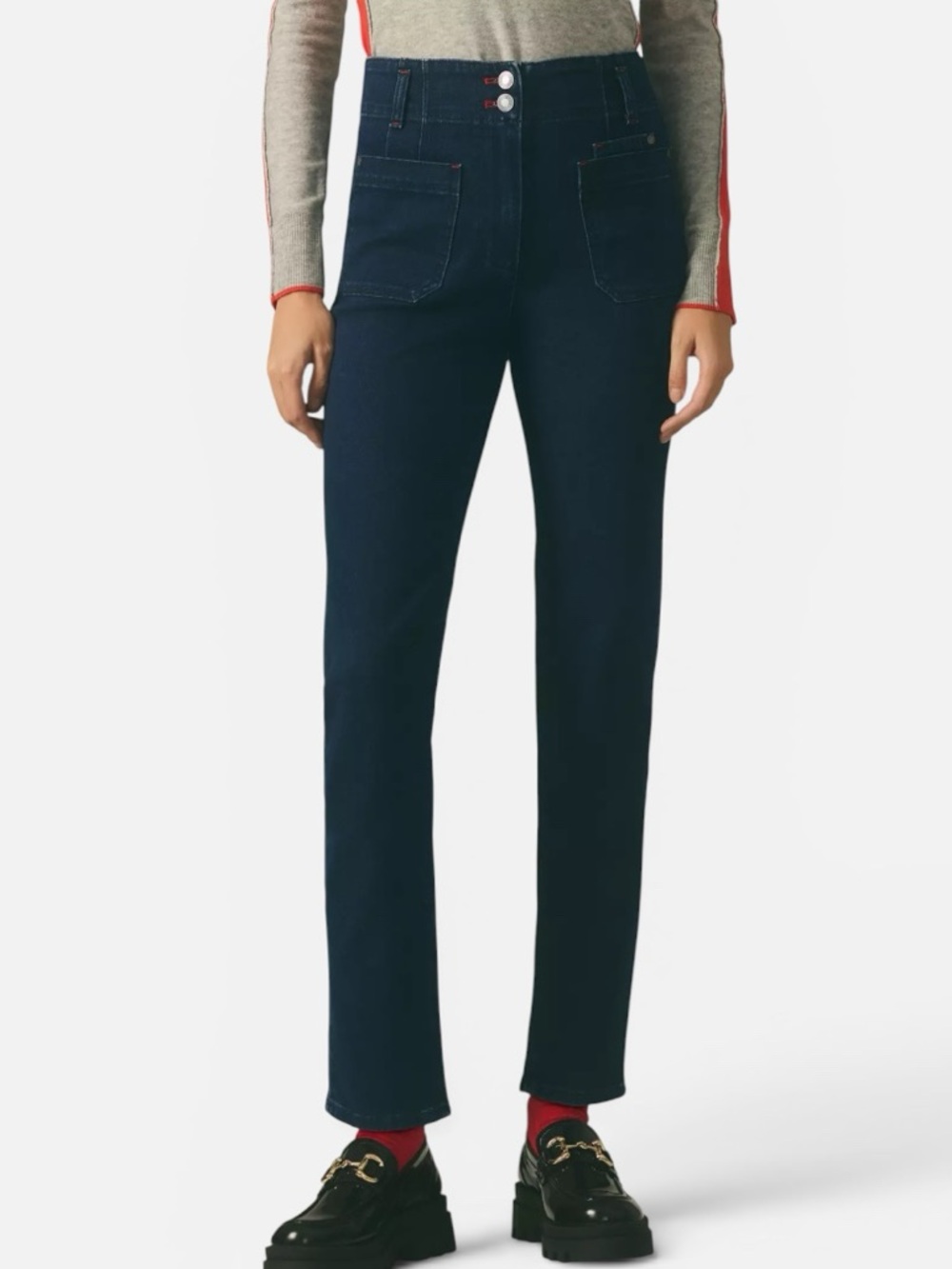 Anthropologie Maeve Junie High-Rise Slim Leg Jeans - Picture 1 of 10